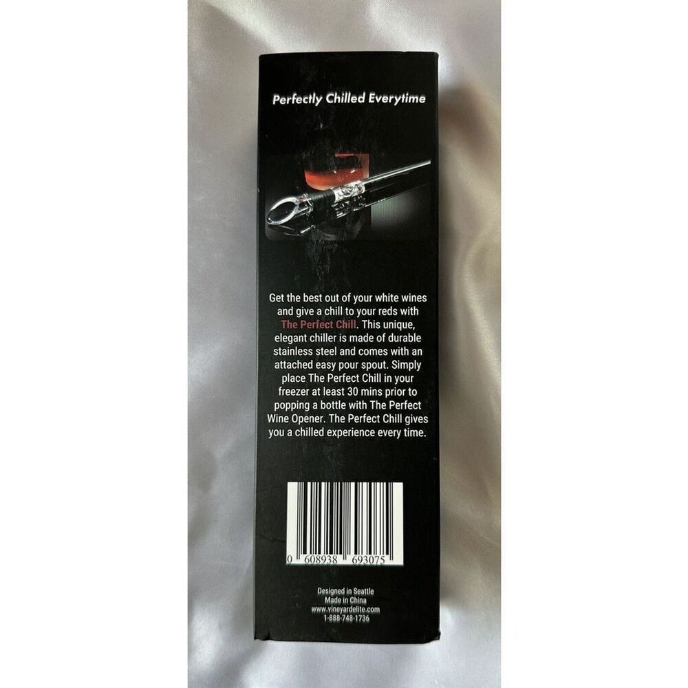 Vineyard Elite The Perfect Chill Wine Chiller NIB - Picture 3 of 3